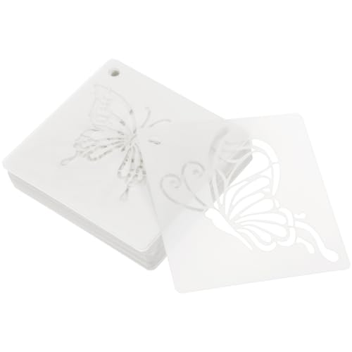 ORFOFE 60 Blatt Teiliges Dekorative Malerschablonen Schmetterling Libelle Motive Wiederverwendbare Wandkunst Zeichen Vorlagen DIY Kunsthandwerk von ORFOFE