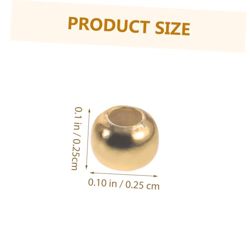 ORFOFE 60 Stück Rund Spacer Perlen in Weißgold Gold und Roségold Leichte Metallperlen für Schmuckherstellung DIY Bastelperlen Zubehör für Armbänder und Halsketten ORFOFE 60 Stück Rund Spacer Perlen in Weißgold Gold und Roségold Leichte Metallperlen für Schmuckherstellung DIY Bastelperlen Zubehör für Armbänder und Halsketten von ORFOFE