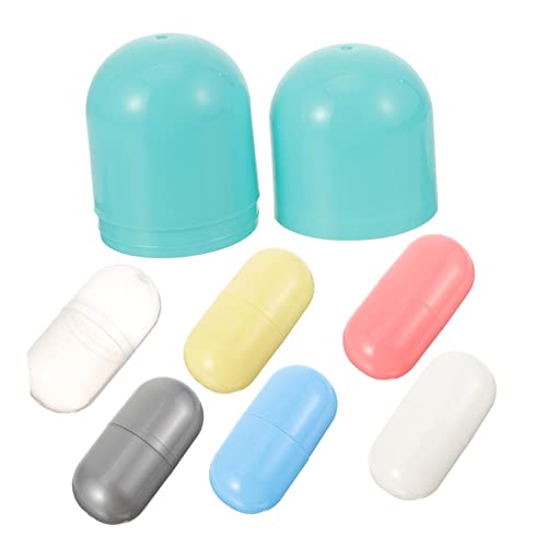 ORFOFE 7 Stück Teiliges Bunte Befüllbare Kunststoff Kapseln für Ostereier Aufbewahrung Vielseitige Party Goodie Boxen für Mini Geschenke Süßigkeiten Kinderfest Deko und Überraschungen von ORFOFE
