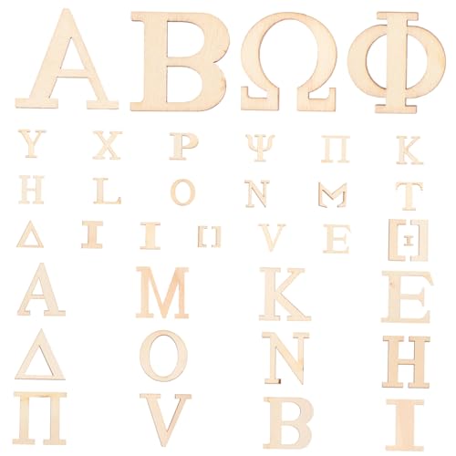 ORFOFE 72 Stück Griechische Holzbuchstaben Naturbelassen Flach DIY Bastelmaterial für Wanddeko Lernen Personalisierte Schriftzüge und Kreative Holzplättchen Designs ORFOFE 72 Stück Griechische Holzbuchstaben Naturbelassen Flach DIY Bastelmaterial für Wanddeko Lernen Personalisierte Schriftzüge und Kreative Holzplättchen Designs von ORFOFE