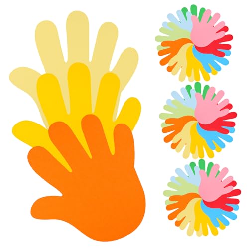 ORFOFE 72 Stück Teiliges Buntes Papier Bastelset Palmblatt Ausschnitte DIY Fingerabdruck Bastelpapier für Schuldekoration und Wandgestaltung in Klassenzimmern und Kinderzimmern ORFOFE 72 Stück Teiliges Buntes Papier Bastelset Palmblatt Ausschnitte DIY Fingerabdruck Bastelpapier für Schuldekoration und Wandgestaltung in Klassenzimmern und Kinderzimmern von ORFOFE