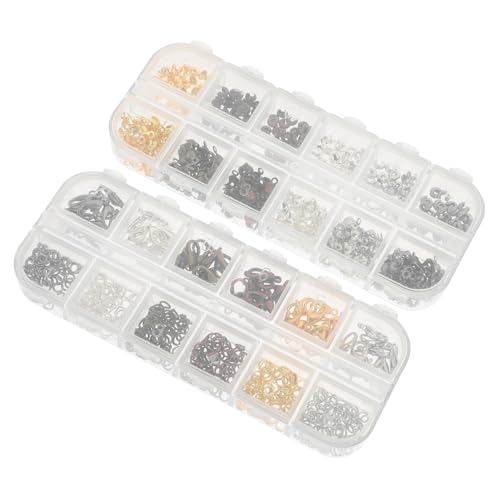 ORFOFE 782 Stück Teiliges Schmuckzubehör mit Farben DIY Karabinerverschlüsse Offene Ringe und Verbindungsteile für Halsketten Armbänder Schlüsselanhänger Langlebig und Vielseitig ORFOFE 782 Stück Teiliges Schmuckzubehör mit Farben DIY Karabinerverschlüsse Offene Ringe und Verbindungsteile für Halsketten Armbänder Schlüsselanhänger Langlebig und Vielseitig von ORFOFE