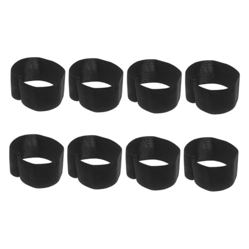 ORFOFE 8 Stück Schwarze Elastische Armreifen für Gedenkveranstaltungen Anpassbare Armbänder für Sportarten Wie Fußball Basketball und Radfahren von ORFOFE