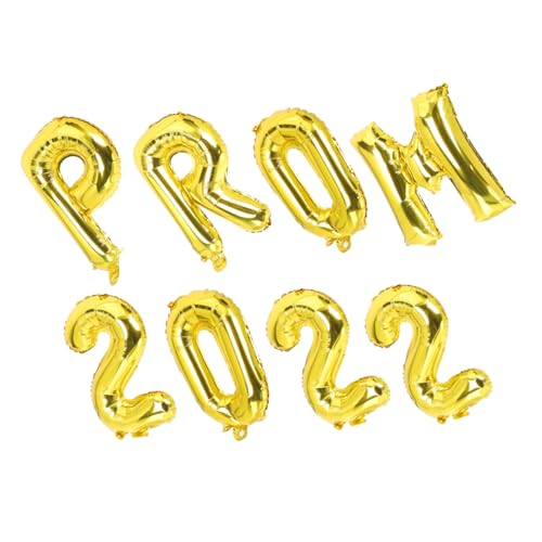 ORFOFE 8 Stück Teiliges Abschlussballon Gold Prom Dekorative Folienballons mit Zahlen und Buchstaben Kreative Abschlussfeier Dekoration für Abschluss Saison und Partygestaltung ORFOFE 8 Stück Teiliges Abschlussballon Gold Prom Dekorative Folienballons mit Zahlen und Buchstaben Kreative Abschlussfeier Dekoration für Abschluss Saison und Partygestaltung von ORFOFE