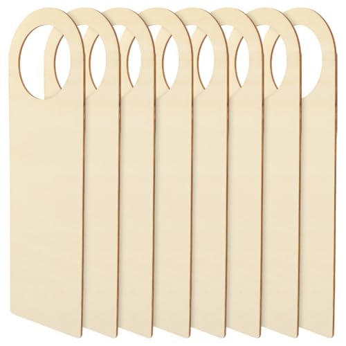 ORFOFE 8 Stück Teiliges Blanko Holz Türschild zum Bemalen DIY Hängendes Holzschild für Türdekoration Vielseitig Verwendbar für Haus Kinderhandwerk und Persönliche Gestaltung von ORFOFE