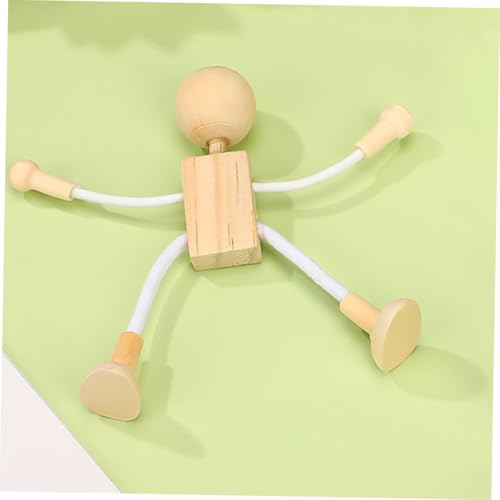 ORFOFE 8 Stück Teiliges Holzfiguren Bemalen Natürliche Unvollendete Holzpuppen für Kreative DIY Bastelprojekte Kindgerechte Holzspielzeuge für Individuelle Dekoration und Fantasievolles von ORFOFE