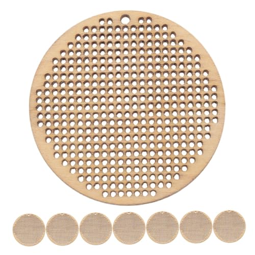 ORFOFE 8 Stück Teiliges Runde Holztags für DIY Kreuzstich Anhänger und Lesezeichen Naturbelassene Stabile Holzscheiben mit Glatter Oberfläche für Kreative Bastelprojekte ORFOFE 8 Stück Teiliges Runde Holztags für DIY Kreuzstich Anhänger und Lesezeichen Naturbelassene Stabile Holzscheiben mit Glatter Oberfläche für Kreative Bastelprojekte von ORFOFE
