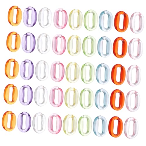 ORFOFE 800 Stück Acryl Verbindungsringe Offene DIY Kettenringe Für Taschen Schlüsselbänder Handyketten Schmuckherstellung Zubehör ORFOFE 800 Stück Acryl Verbindungsringe Offene DIY Kettenringe Für Taschen Schlüsselbänder Handyketten Schmuckherstellung Zubehör von ORFOFE