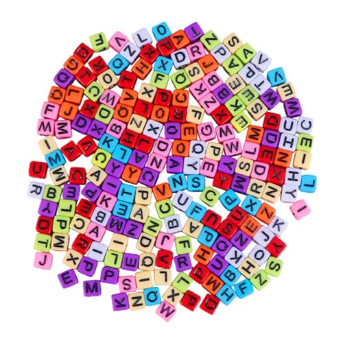 ORFOFE 800 Stück Buchstabenperlen Quadratisch Bunte Acrylperlen für DIY Schmuckherstellung Armbänder Halsketten Basteln Zubehör Langlebig und Leicht zu Fädeln ORFOFE 800 Stück Buchstabenperlen Quadratisch Bunte Acrylperlen für DIY Schmuckherstellung Armbänder Halsketten Basteln Zubehör Langlebig und Leicht zu Fädeln von ORFOFE
