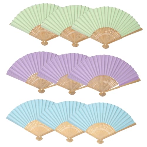 ORFOFE 9 Stück Teiliges Bunte Faltbare Papier Handfächer Leer zum Bemalen DIY Bastelset für Leicht und Tragbar für Malspaß und Geschenkgestaltung ORFOFE 9 Stück Teiliges Bunte Faltbare Papier Handfächer Leer zum Bemalen DIY Bastelset für Leicht und Tragbar für Malspaß und Geschenkgestaltung von ORFOFE