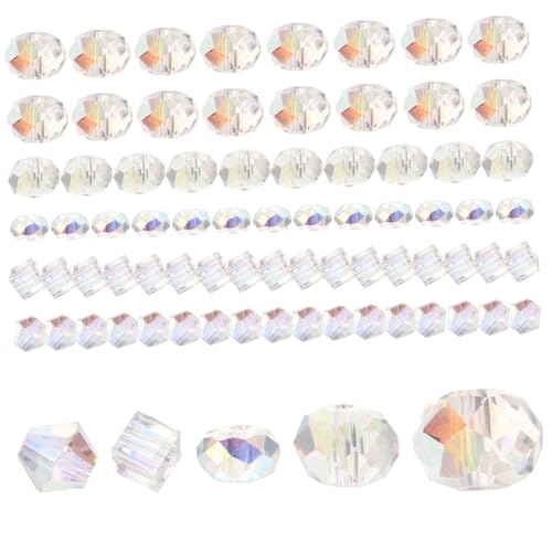 ORFOFE 90 Stück Ab Glasperlen Set Facettierte Perlen für DIY Schmuckherstellung für Armbänder und Kreative Bastelprojekte Vielseitig Einsetzbar mit Verschiedenen und Farben ORFOFE 90 Stück Ab Glasperlen Set Facettierte Perlen für DIY Schmuckherstellung für Armbänder und Kreative Bastelprojekte Vielseitig Einsetzbar mit Verschiedenen und Farben von ORFOFE