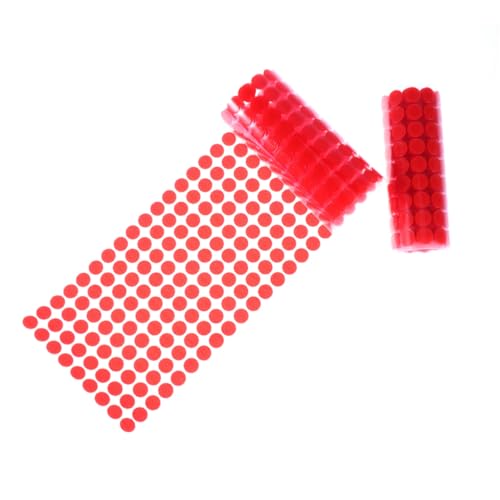 ORFOFE 900 Stk. Klettband Rund Selbstklebend Doppelseitig Stark Haftend Polyester Nylon Patch für DIY Basteln und Kabelmanagement von ORFOFE