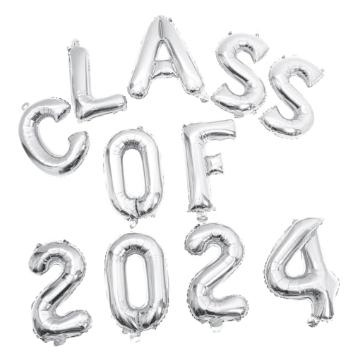 ORFOFE Abschlussballons Partydeko aus Aluminiumfolie Kreative Ballonformen Langlebig Silberner Class Of für Abschlussfeier und Partygestaltung ORFOFE Abschlussballons Partydeko aus Aluminiumfolie Kreative Ballonformen Langlebig Silberner Class Of für Abschlussfeier und Partygestaltung von ORFOFE