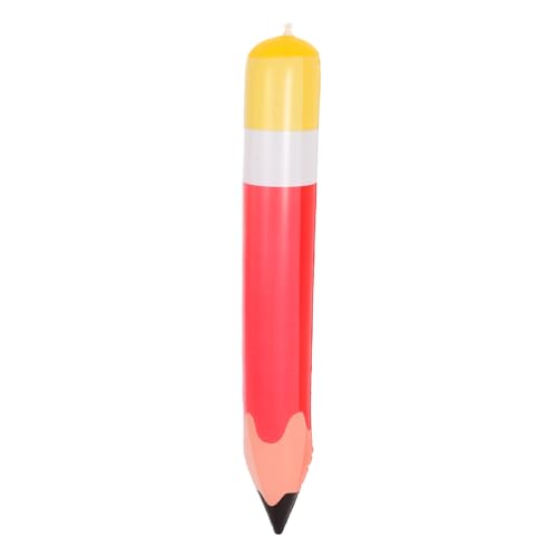 ORFOFE Aufblasbarer Bleistiftballon Rote PVC Dekoration für Schulanfang und Klassenzimmer Riesige Langlebige Luftballons für Kinderpartys und Festliche Anlässe von ORFOFE