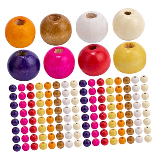 ORFOFE Bunte Holzperlen Rund ca Natürliche DIY Perlen Schmuck Basteln Armbänder Halsketten Herstellung Zubehör ORFOFE Bunte Holzperlen Rund ca Natürliche DIY Perlen Schmuck Basteln Armbänder Halsketten Herstellung Zubehör von ORFOFE