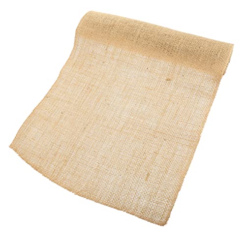ORFOFE DIY Flachs Streifen Tischläufer Geschenkverpackungsband Multifunktionales Jute Band für Hochzeiten Geburtstagsfeiern Tischdeko Breit Robust und Anpassbar von ORFOFE
