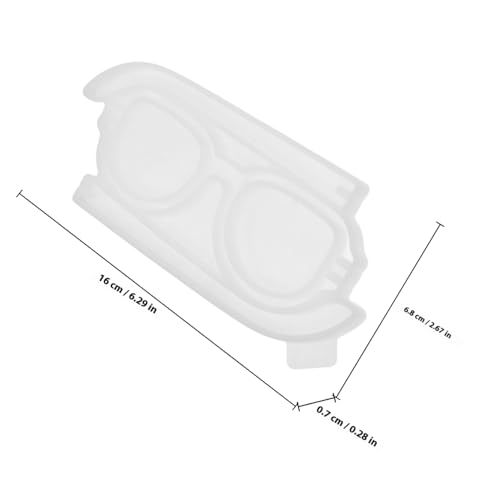 ORFOFE DIY Silikonform Brillenform für Epoxidharz Basteln Wiederverwendbare Gießform für Kreative Eyeglasses Deko Einfach zu Bedienen Reinigen für Handgemachte Tischdekoration von ORFOFE