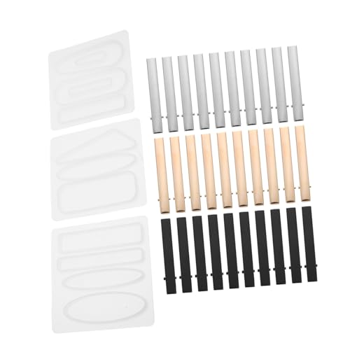 ORFOFE DIY Silikonformen für Haarnadeln und Haarspangen Non stick Gießformen für Handgemachte Haarclips Inklusive Goldene Silberne und Schwarze Haarnadeln für Kreative Bastelprojekte von ORFOFE