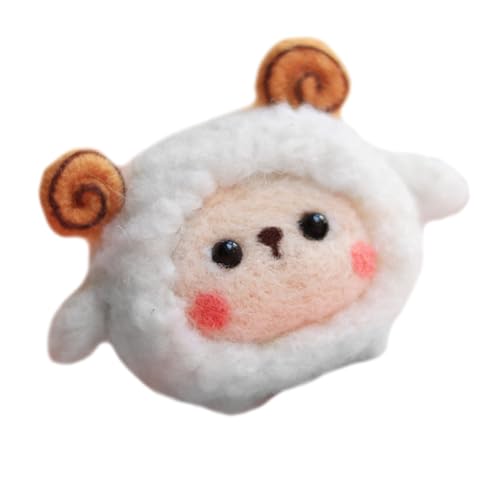 ORFOFE DIY Wollfilz Schaf Bastelset Handgefertigt aus Sicherer Glatter Wolle Einfaches Nadelfilzen für Anfänger und Kreative Entspannung mit Niedlichem Cartoon Design und Bunten Farben ORFOFE DIY Wollfilz Schaf Bastelset Handgefertigt aus Sicherer Glatter Wolle Einfaches Nadelfilzen für Anfänger und Kreative Entspannung mit Niedlichem Cartoon Design und Bunten Farben von ORFOFE