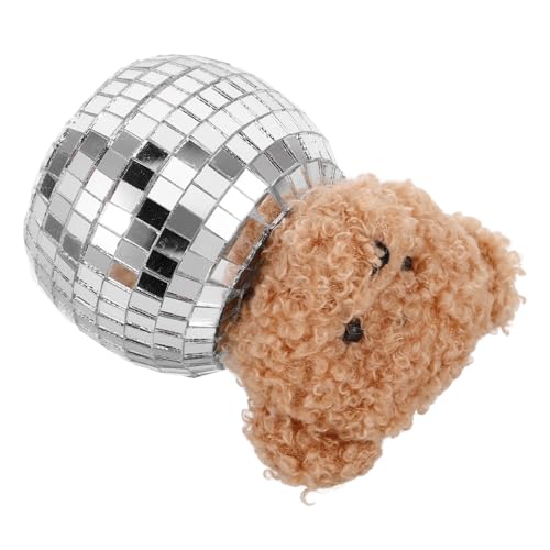 ORFOFE Disco Spiegelkugel Plüschtier Dekoration Glas Ornament für Schreibtisch Schlafzimmer Kuscheltier Party Deko Kleine Handgefertigte Spiegelbär Tischdeko für Disco Geburtstagsfeier ORFOFE Disco Spiegelkugel Plüschtier Dekoration Glas Ornament für Schreibtisch Schlafzimmer Kuscheltier Party Deko Kleine Handgefertigte Spiegelbär Tischdeko für Disco Geburtstagsfeier von ORFOFE
