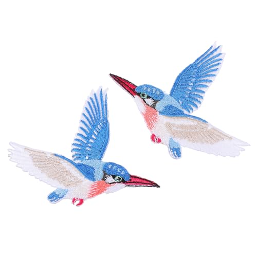 ORFOFE Eisen Aufnäher Vögel Stickerei Bügelflicken Kleidung Reparatur Patches DIY Applique für Jeans Hemden Rucksäcke Vielseitig Dekorativ Langlebig von ORFOFE