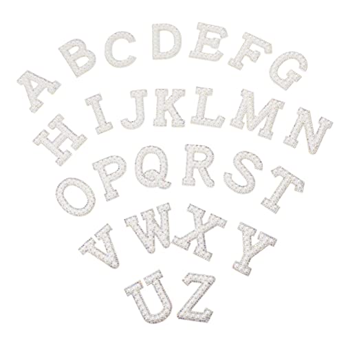 ORFOFE Englische Buchstaben Aufbügel Patches Dekorative Patches für Kleidung Taschen DIY Projekte Langlebig Hautfreundlich zum Abdecken von Flecken und Löchern von ORFOFE