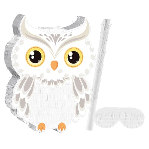 ORFOFE Eulen Piñata mit und Augenbinde Niedliche Tiermotto Geburtstagsdekoration für Mädchen und Jungen Vielseitiges Jungle Partyspiel für Halloween Shower Zubehör ORFOFE Eulen Piñata mit und Augenbinde Niedliche Tiermotto Geburtstagsdekoration für Mädchen und Jungen Vielseitiges Jungle Partyspiel für Halloween Shower Zubehör von ORFOFE