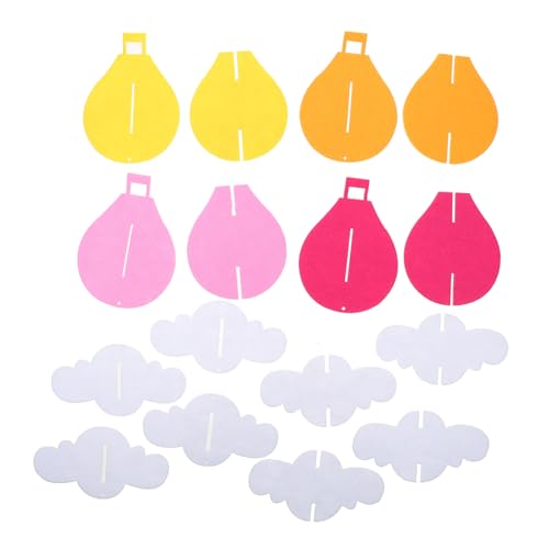 ORFOFE Farbenfrohe Hot Air Balloon Pendants Leichte Filz Hängedekoration für Klassenzimmer Kindergarten und Flur Teiliges mit Bunten Heißluftballons und Wolken Kreative und Langlebige ORFOFE Farbenfrohe Hot Air Balloon Pendants Leichte Filz Hängedekoration für Klassenzimmer Kindergarten und Flur Teiliges mit Bunten Heißluftballons und Wolken Kreative und Langlebige von ORFOFE