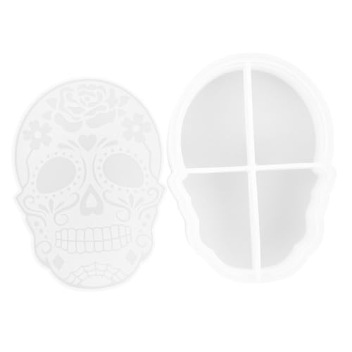 ORFOFE Flexibler Silikon Skull Gießform Halloween Schädel Box DIY Bastelform für Epoxidharz Gießen Leichte Entformung Originelle Aufbewahrungsbox Basteln für Halloween Dekoration und ORFOFE Flexibler Silikon Skull Gießform Halloween Schädel Box DIY Bastelform für Epoxidharz Gießen Leichte Entformung Originelle Aufbewahrungsbox Basteln für Halloween Dekoration und von ORFOFE