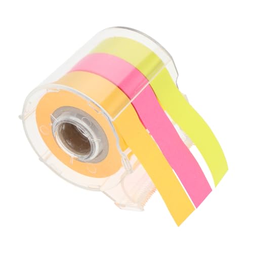 ORFOFE Full Adhesive Roll Notes mit Stark Haftender Klebefläche Abreißbare Papier Memo Streifen Bunte Haftnotizen für Büro Schule Haushalt Vielseitige Notizzettel zur Organisation von ORFOFE