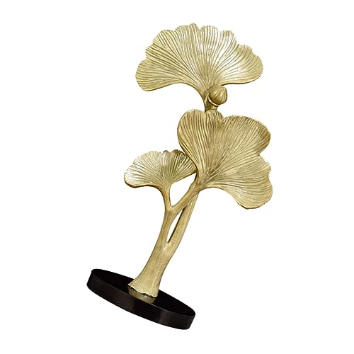 ORFOFE Ginkgo Desktop Ornament Goldfarbene Deko Figur aus Widerstandsfähigem Material für Wohnzimmer Büro Tischdekoration Kompakt Stilvoll Langlebig ORFOFE Ginkgo Desktop Ornament Goldfarbene Deko Figur aus Widerstandsfähigem Material für Wohnzimmer Büro Tischdekoration Kompakt Stilvoll Langlebig von ORFOFE