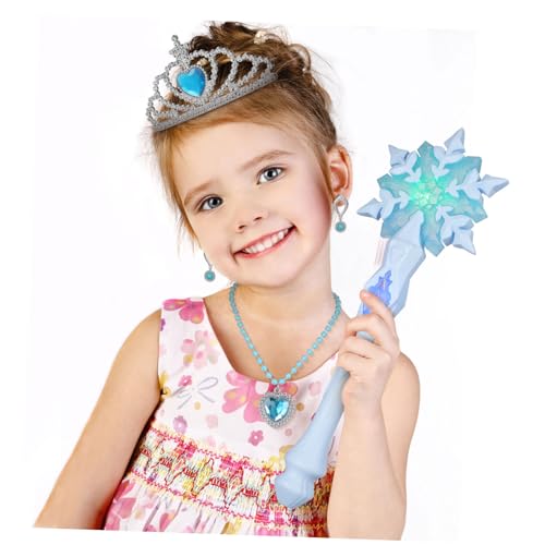 ORFOFE Glitzerstab Party LED Leuchtstab Für Blinkender Zauberstab Leuchtender Geburtstags Feenstab Leuchtender Zauberstab Leuchtend Schimmernder Blauer Kunststoff von ORFOFE