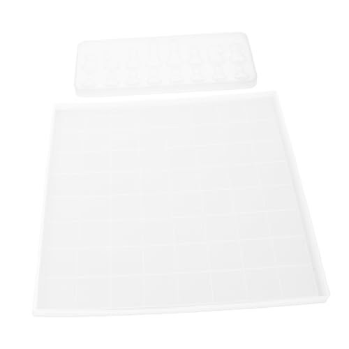ORFOFE Großes Silikon Schachbrett und Schachfiguren Form Set Resin Gießform für Epoxidharz Basteln Benutzerfreundlich Detailreich Vielseitig für DIY Schachset Herstellung von ORFOFE