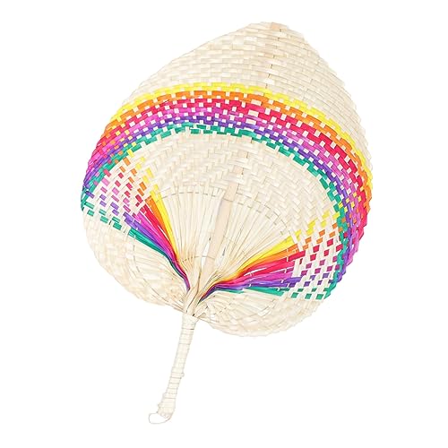ORFOFE Handgefertigter Handgewebter Bambusfächer Bunter Chinesischer Vintage Fächer Leichter Dekorativer Handfächer für Sommerpartys und Wanddekoration ORFOFE Handgefertigter Handgewebter Bambusfächer Bunter Chinesischer Vintage Fächer Leichter Dekorativer Handfächer für Sommerpartys und Wanddekoration von ORFOFE