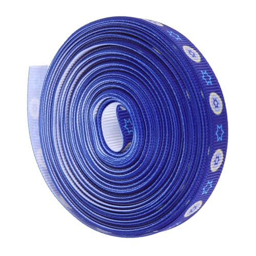 ORFOFE Hanukkah Geschenkband Breit Dekoratives Geschenkband für DIY Haaraccessoires Brautsträuße Geschenkverpackung und Frühlingsdeko Elegante Schleife für Festtagsdekoration von ORFOFE