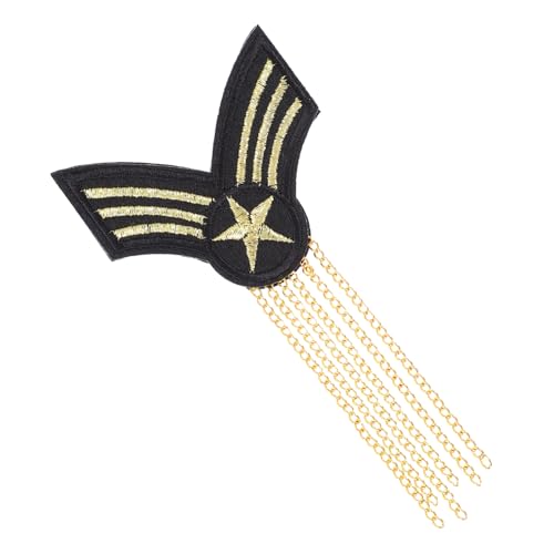 ORFOFE Herren Schulterabzeichen mit Mehrlagigen Quasten Modische Epaulette Leichter Langlebiger Stoff für Kostüme Uniformen Einfache Anbringung per Anstecknadel Eleganter Gentleman stil von ORFOFE