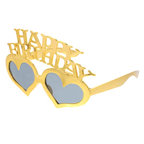 ORFOFE Herzförmige Partybrille aus Hochwertigem Pc Material Kreative Geburtstagsbrille Gold Komfortabel Fotoaccessoire für Geburtstagsfeiern und Familienfeste ORFOFE Herzförmige Partybrille aus Hochwertigem Pc Material Kreative Geburtstagsbrille Gold Komfortabel Fotoaccessoire für Geburtstagsfeiern und Familienfeste von ORFOFE