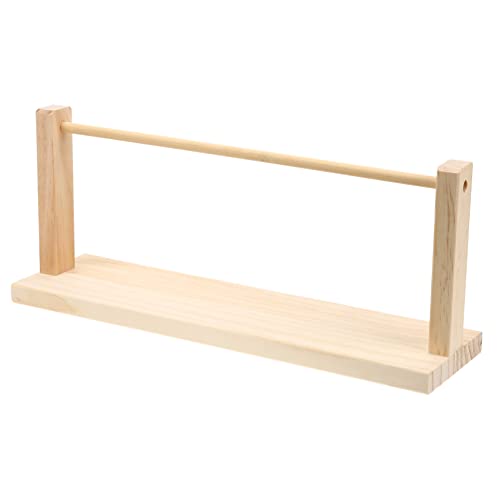 ORFOFE Holz Bandrollenhalter Geschenkband Organizer Robust Langlebig für Bastelraum Blumenladen Geschenkverpackung Valentinstag Weihnachten Geschenkidee von ORFOFE