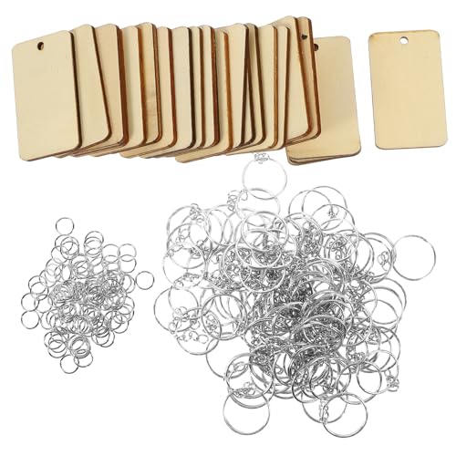 ORFOFE Holz Schlüsselanhänger Rechteckige Blank Anhänger zum Gravieren DIY Holz Schlüsselringe Basteln Geschenk Anhänger für Schlüssel Taschen Dekoration ORFOFE Holz Schlüsselanhänger Rechteckige Blank Anhänger zum Gravieren DIY Holz Schlüsselringe Basteln Geschenk Anhänger für Schlüssel Taschen Dekoration von ORFOFE