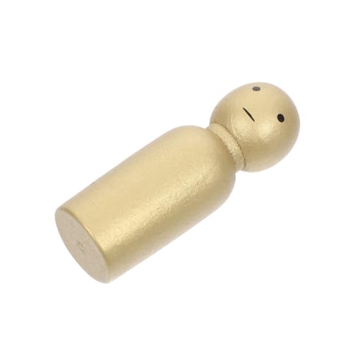 ORFOFE Holzfigur Miniatur Goldener Junge Sandtisch Dekoration DIY Zubehör Feine Holzpuppe für Puppenhaus Micro Landschaft Schlafzimmer Büro Kindergarten von ORFOFE