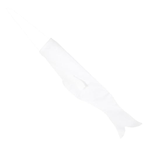 ORFOFE Japanischer Karpfen Windsack Weiß Blanko Koinobori Luftschlangen Fisch Flaggen Drachen 454 cm Japanische Flagge Sushi Bar Izakaya Hängende Dekoration ORFOFE Japanischer Karpfen Windsack Weiß Blanko Koinobori Luftschlangen Fisch Flaggen Drachen 454 cm Japanische Flagge Sushi Bar Izakaya Hängende Dekoration von ORFOFE