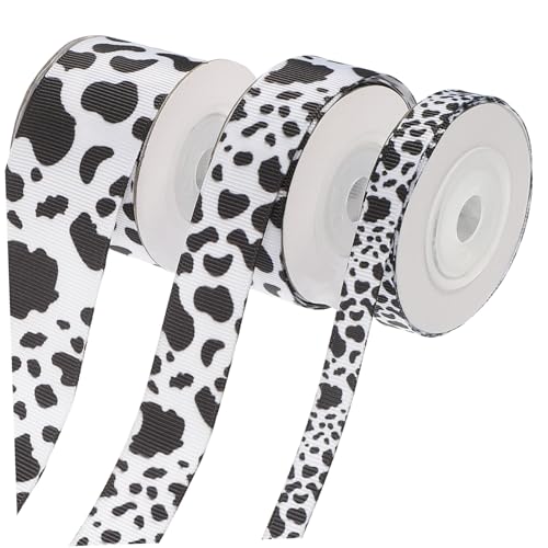 ORFOFE Kuhmuster Polyester Druckband Verschleißfestes DIY Band für Geschenkverpackung Partydekoration Hochzeit Shower Langlebiges Mehrzweck Webband ORFOFE Kuhmuster Polyester Druckband Verschleißfestes DIY Band für Geschenkverpackung Partydekoration Hochzeit Shower Langlebiges Mehrzweck Webband von ORFOFE