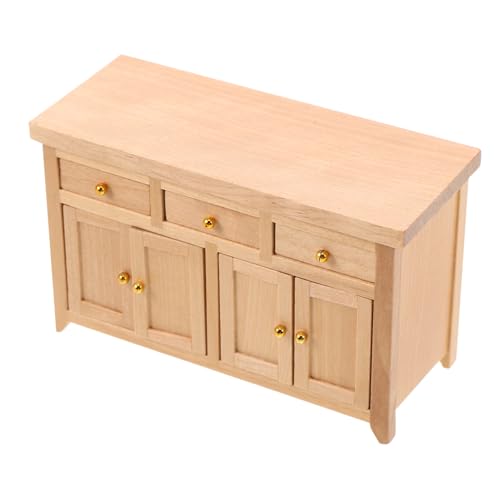 ORFOFE Maßstab Holz Kompakt Mini Kommode Wohnzimmer Möbel Unlackiert Realistische Dekoration für Puppenhaus Szenen ORFOFE Maßstab Holz Kompakt Mini Kommode Wohnzimmer Möbel Unlackiert Realistische Dekoration für Puppenhaus Szenen von ORFOFE