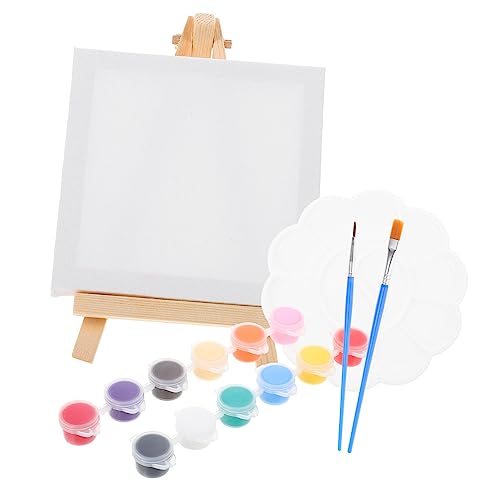 ORFOFE Mini Holz Staffelei Set Teilig mit Acrylfarbe und für DIY Malerei Stabiler Kunsthandwerk Display Stand für Tischdekoration Kreative Zeichenrahmen und Bastelprojekte ORFOFE Mini Holz Staffelei Set Teilig mit Acrylfarbe und für DIY Malerei Stabiler Kunsthandwerk Display Stand für Tischdekoration Kreative Zeichenrahmen und Bastelprojekte von ORFOFE