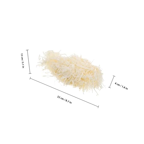 ORFOFE Naturweißes Geschenkbox füllpapier aus Zerkleinertem Tissue Paper Dekoratives Vielseitiges Füllmaterial für Geschenkkörbe Verpackung Partydeko Hochzeit Geburtstag Weihnachten von ORFOFE