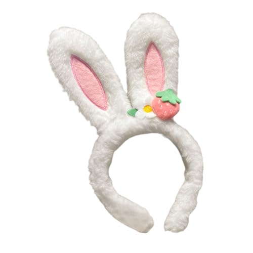 ORFOFE Niedliches Hasenohren Stirnband aus Weichem Plüsch Verstellbar und Bequem für Mädchen und Frauen als Foto requisite Kostüm accessoire für Karneval Ostern Party und Cosplay von ORFOFE