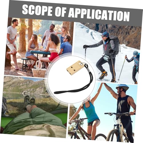 ORFOFE Notfallpfeife aus Langlebigem Messing mit Schlüsselanhänger Laute Survival Signalpfeife für Outdoor Camping Wandern Leicht Tragbare Sicherheits Schiedsrichterpfeife mit ORFOFE Notfallpfeife aus Langlebigem Messing mit Schlüsselanhänger Laute Survival Signalpfeife für Outdoor Camping Wandern Leicht Tragbare Sicherheits Schiedsrichterpfeife mit von ORFOFE