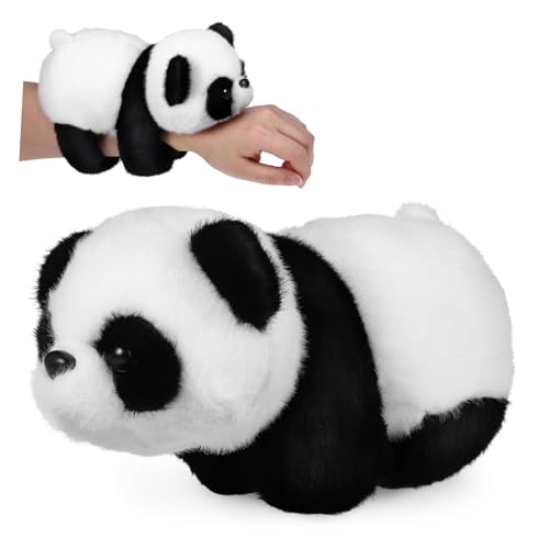 ORFOFE Plüsch Panda Schnapparmband Weiches Stofftier Armband Kuscheliges Slap Wristband Party Mitgebsel Vielseitig für Erwachsene ORFOFE Plüsch Panda Schnapparmband Weiches Stofftier Armband Kuscheliges Slap Wristband Party Mitgebsel Vielseitig für Erwachsene von ORFOFE