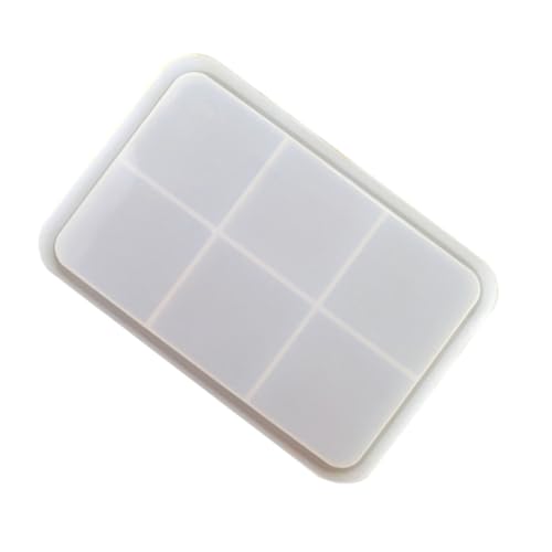 ORFOFE Praktische Silikon Tray Gießform mit Griff DIY Epoxidharz Form für Kreative Tabletts Einfache Reinigung Wiederverwendbar und Antihaftbeschichtet Geeignet für Harzgießen und von ORFOFE