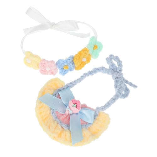 ORFOFE Puppen-Accessoires Set aus Weichem Baumwollgarn mit Floralem Haarband Sabberüberzug Kompatibel für Labubu Puppen für Fotoshootings und Puppenpräsentationen ORFOFE Puppen-Accessoires Set aus Weichem Baumwollgarn mit Floralem Haarband Sabberüberzug Kompatibel für Labubu Puppen für Fotoshootings und Puppenpräsentationen von ORFOFE